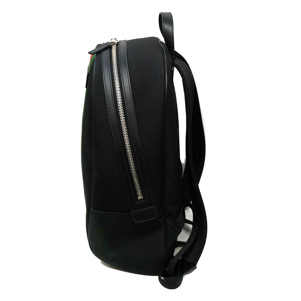 Gucci Leather Sherry Backpack Rucksack Black Daypack - Picture 4 of 11